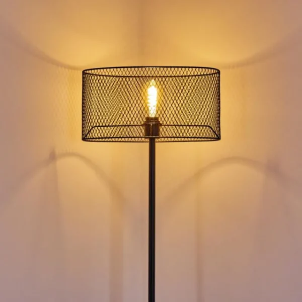 hofstein Lampadaire Conewago Noir, 1 lumière* Lampes Modernes