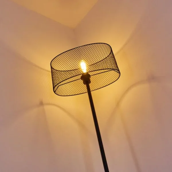 hofstein Lampadaire Conewago Noir, 1 lumière* Lampes Modernes