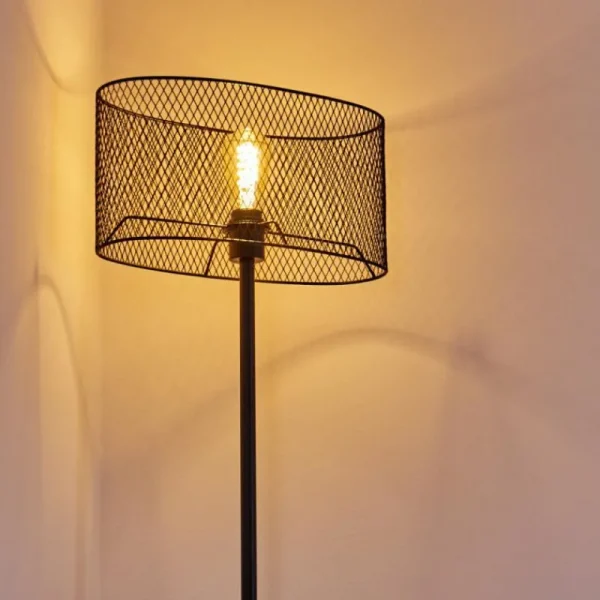 hofstein Lampadaire Conewago Noir, 1 lumière* Lampes Modernes