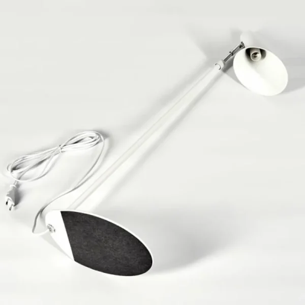 hofstein Lampadaire Corralcay Chrome, Blanc, 1 lumière* Lampes Modernes