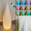 hofstein Lampadaire d'extérieur Bouilli LED Blanc, 1 lumière, Télécommandes, Changeur de couleurs* Lampes Modernes