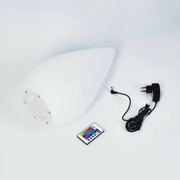 hofstein Lampadaire d'extérieur Bouilli LED Blanc, 1 lumière, Télécommandes, Changeur de couleurs* Lampes Modernes