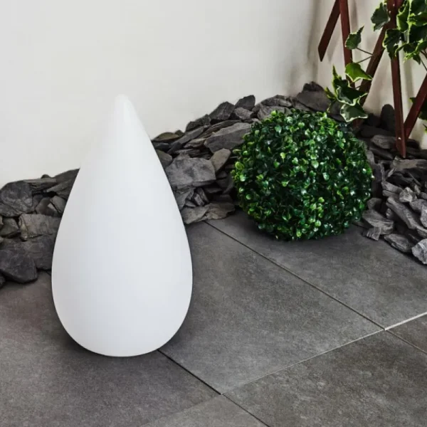 hofstein Lampadaire d'extérieur Bouilli LED Blanc, 1 lumière, Télécommandes, Changeur de couleurs* Lampes Modernes