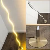 hofstein Lampadaire Dillon LED Nickel mat, 1 lumière* Lampes Modernes