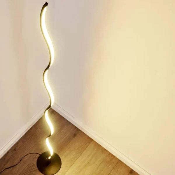 hofstein Lampadaire Dillon LED Noir, 1 lumière* Lampes Modernes