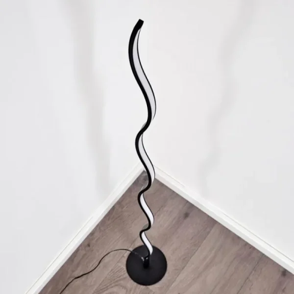 hofstein Lampadaire Dillon LED Noir, 1 lumière* Lampes Modernes