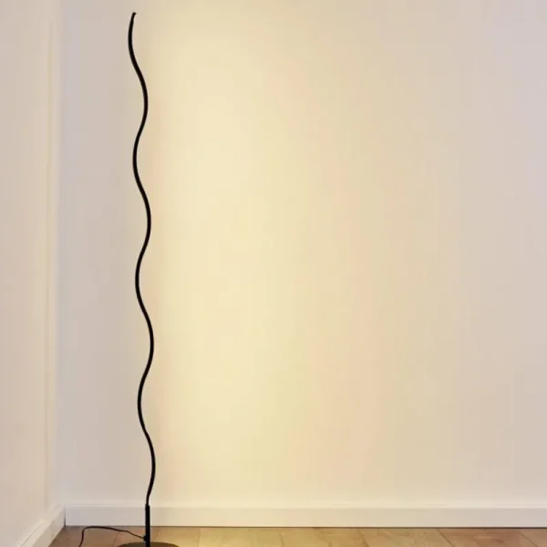 hofstein Lampadaire Dillon LED Noir, 1 lumière* Lampes Modernes