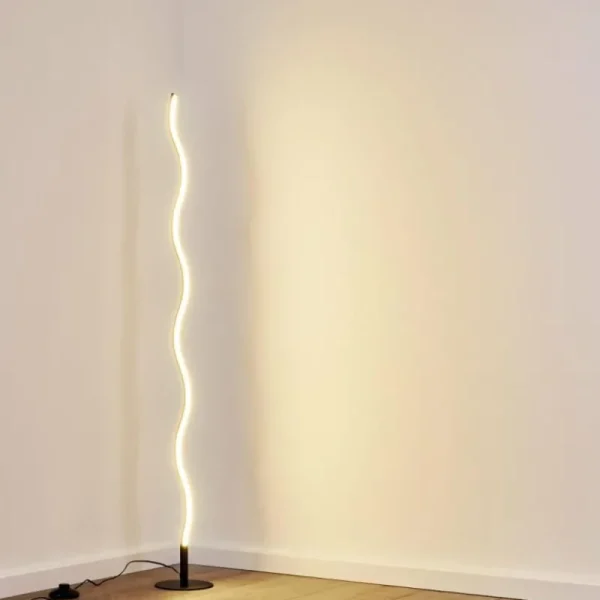 hofstein Lampadaire Dillon LED Noir, 1 lumière* Lampes Modernes
