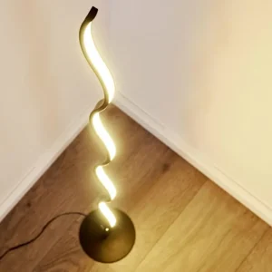 hofstein Lampadaire Dillon LED Noir, 1 lumière* Lampes Modernes