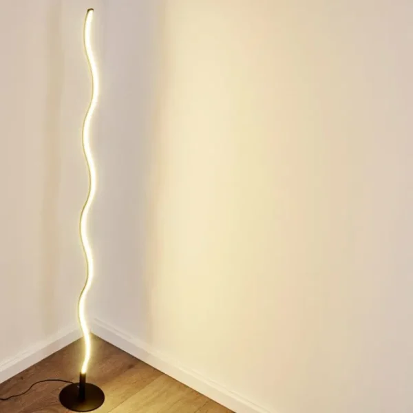 hofstein Lampadaire Dillon LED Noir, 1 lumière* Lampes Modernes