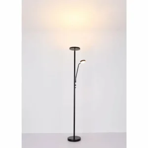 Luminaires Globo Lighting Lampadaire Globo ERNST LED Noir, 1 lumière* Lampes En Verre