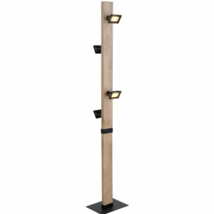 Luminaires Globo Lighting Lampadaire Globo JOYA LED Noir, 4 lumières* Lampes En Verre