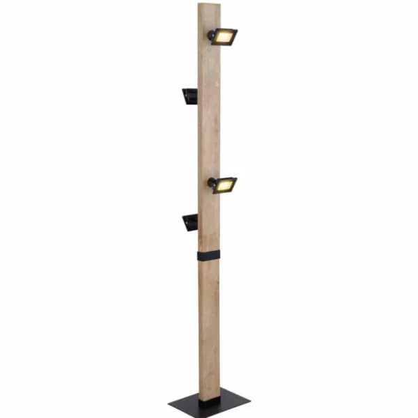 Luminaires Globo Lighting Lampadaire Globo JOYA LED Noir, 4 lumières* Lampes En Verre