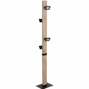 Luminaires Globo Lighting Lampadaire Globo JOYA LED Noir, 4 lumières* Lampes En Verre