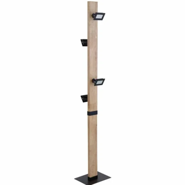 Luminaires Globo Lighting Lampadaire Globo JOYA LED Noir, 4 lumières* Lampes En Verre