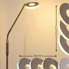 hofstein Lampadaire Gulkana LED Nickel mat, 1 lumière, Changeur de couleurs* Lampes Modernes