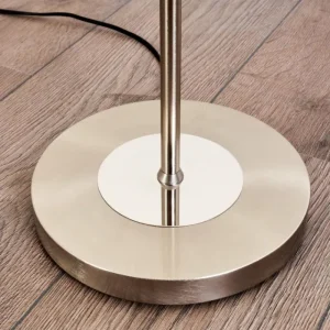 hofstein Lampadaire Gulkana LED Nickel mat, 1 lumière, Changeur de couleurs* Lampes Modernes
