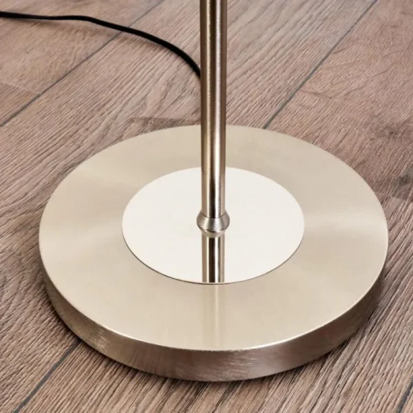 hofstein Lampadaire Gulkana LED Nickel mat, 1 lumière, Changeur de couleurs* Lampes Modernes