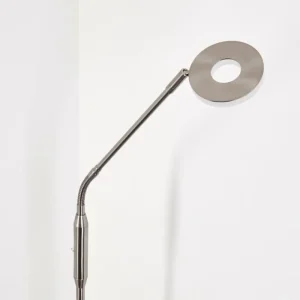 hofstein Lampadaire Gulkana LED Nickel mat, 1 lumière, Changeur de couleurs* Lampes Modernes