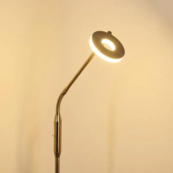 hofstein Lampadaire Gulkana LED Nickel mat, 1 lumière, Changeur de couleurs* Lampes Modernes