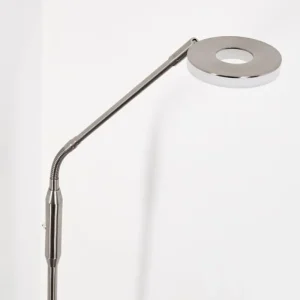 hofstein Lampadaire Gulkana LED Nickel mat, 1 lumière, Changeur de couleurs* Lampes Modernes