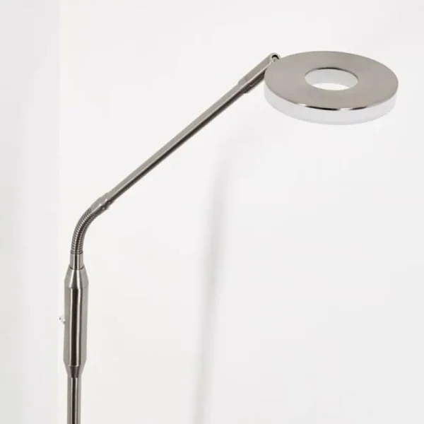 hofstein Lampadaire Gulkana LED Nickel mat, 1 lumière, Changeur de couleurs* Lampes Modernes