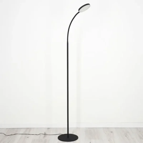 hofstein Lampadaire Haltia LED Noir, 1 lumière* Lampes Modernes