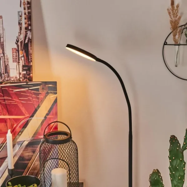 hofstein Lampadaire Haltia LED Noir, 1 lumière* Lampes Modernes