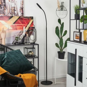 hofstein Lampadaire Haltia LED Noir, 1 lumière* Lampes Modernes