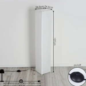 hofstein Lampadaire Hauhui Noir, 2 lumières* Lampes Modernes