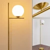 hofstein Lampadaire Hogatza Laiton, 1 lumière* Lampes En Verre