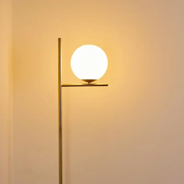 hofstein Lampadaire Hogatza Laiton, 1 lumière* Lampes En Verre