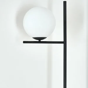 hofstein Lampadaire Hogatza Noir, 1 lumière* Lampes En Verre