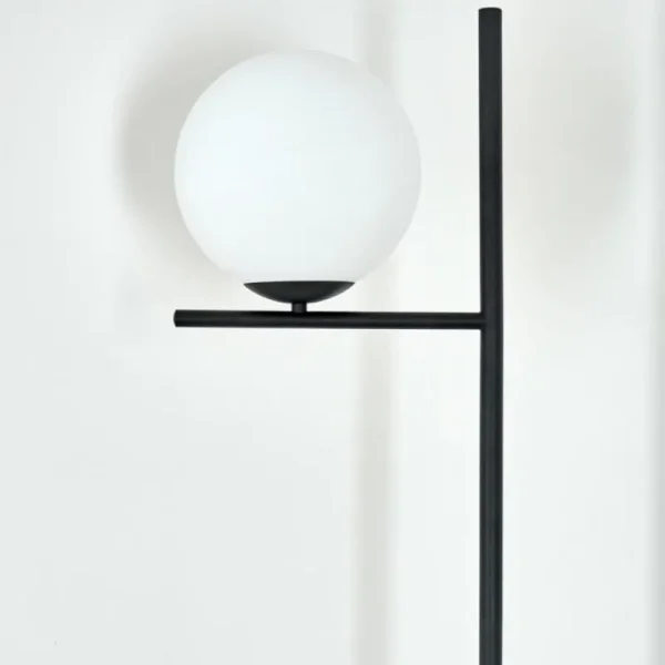 hofstein Lampadaire Hogatza Noir, 1 lumière* Lampes En Verre