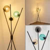 hofstein Lampadaire Iroquois Multicolore, Noir, 3 lumières* Lampes En Verre