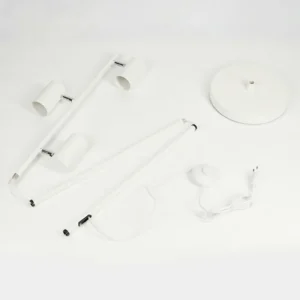 hofstein Lampadaire Javel Chrome, Blanc, 3 lumières* Lampes Modernes
