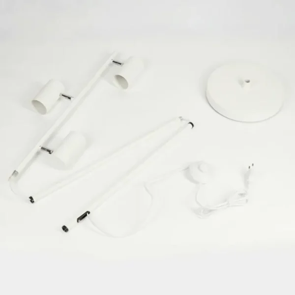 hofstein Lampadaire Javel Chrome, Blanc, 3 lumières* Lampes Modernes