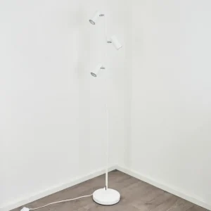 hofstein Lampadaire Javel Chrome, Blanc, 3 lumières* Lampes Modernes