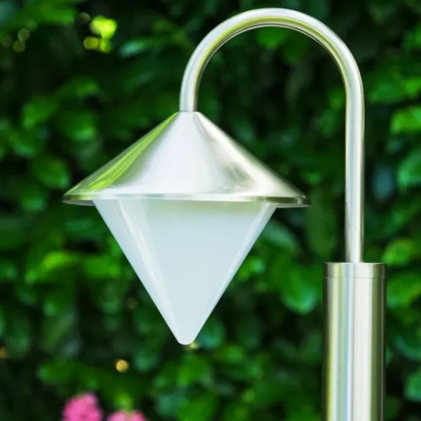 hofstein Lampadaire Kasan Acier inoxydable, Blanc, 1 lumière* Lampes Modernes
