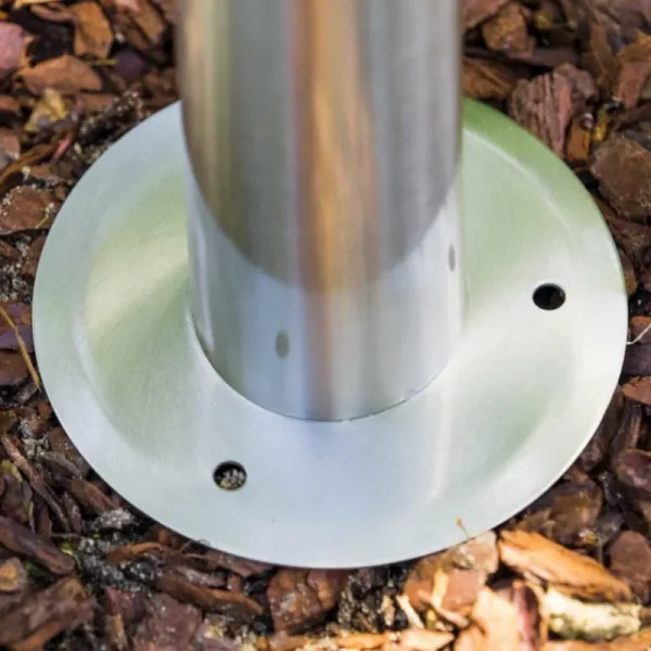 hofstein Lampadaire Kasan Acier inoxydable, Blanc, 1 lumière* Lampes Modernes