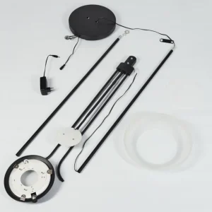 hofstein Lampadaire Mairoa LED Noir, 2 lumières* Lampes Modernes