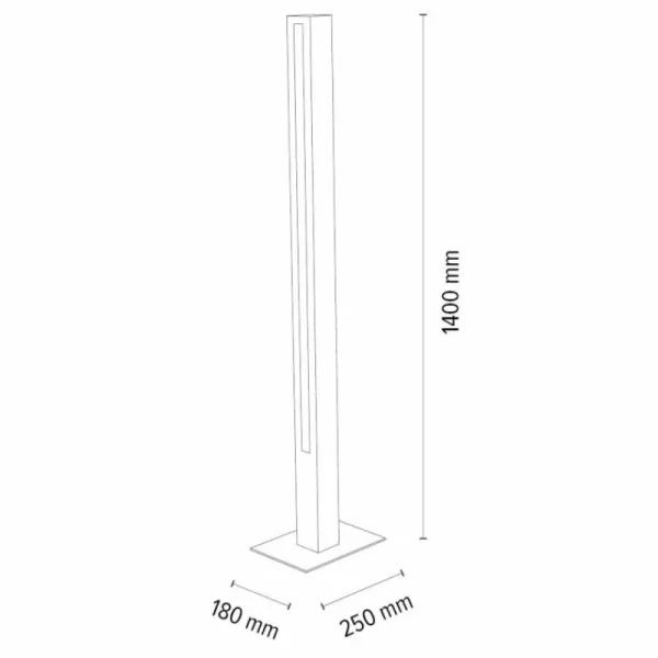 hofstein Lampadaire Mansupa LED Écru, Noir, 1 lumière* Lampes Modernes