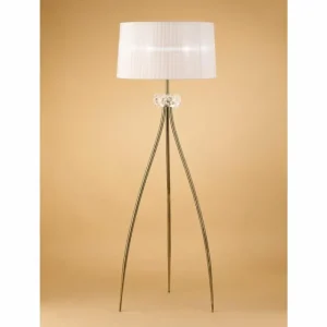 Luminaires Mantra Lampadaire Mantra LOEWE Brun, 3 lumières* Lampes En Verre