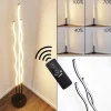 hofstein Lampadaire Mapleton LED Noir, 3 lumières, Télécommandes* Lampes Modernes