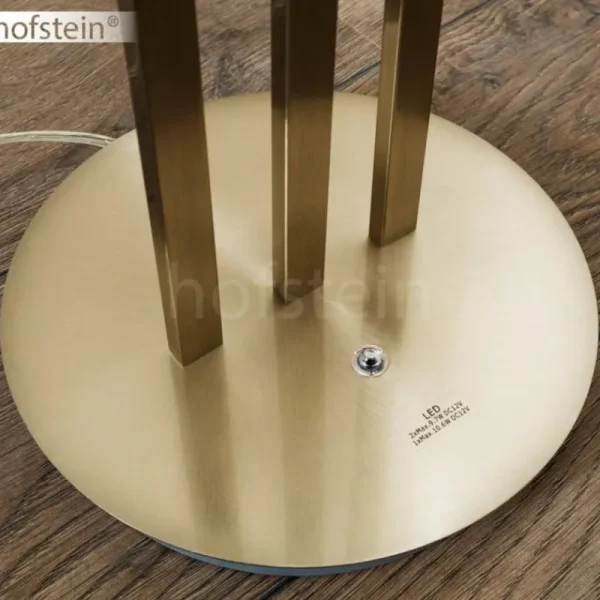 hofstein Lampadaire Mapleton LED Nickel mat, 3 lumières, Télécommandes* Lampes Modernes