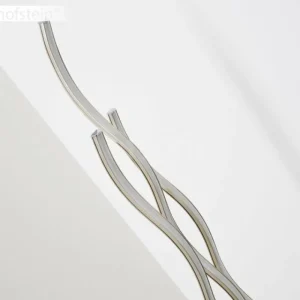 hofstein Lampadaire Mapleton LED Nickel mat, 3 lumières, Télécommandes* Lampes Modernes
