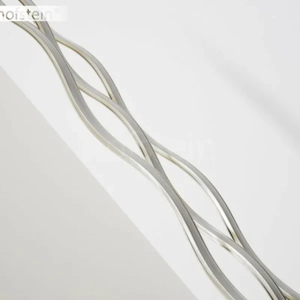 hofstein Lampadaire Mapleton LED Nickel mat, 3 lumières, Télécommandes* Lampes Modernes
