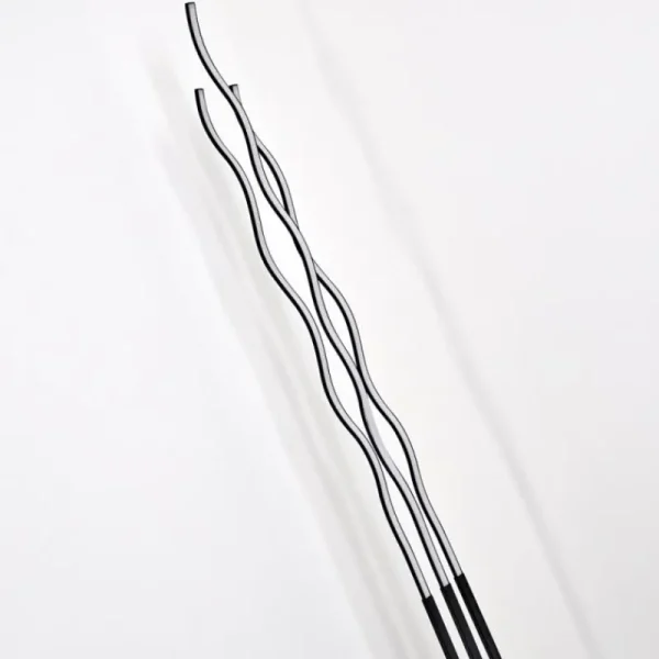 hofstein Lampadaire Mapleton LED Noir, 3 lumières, Télécommandes* Lampes Modernes