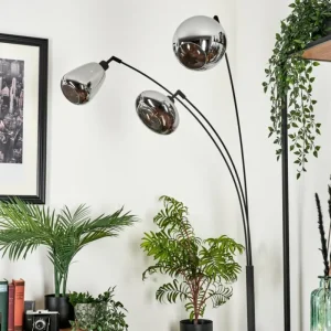 hofstein Lampadaire Maynal Noir, 3 lumières* Lampes Modernes