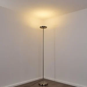 hofstein Lampadaire Mjölby LED Nickel mat, 1 lumière* Lampes Modernes